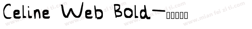 Celine Web Bold字体转换